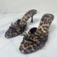New Product 2024 Summer Pointed Fish Mouth French Single Shoes with Butterfly Knot Open Toe Back Air Sandals for Women