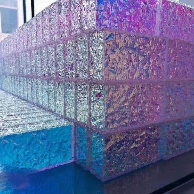 透明亚克力板炫彩板石头纹彩色展示台展示架盒子隔断屏风装饰