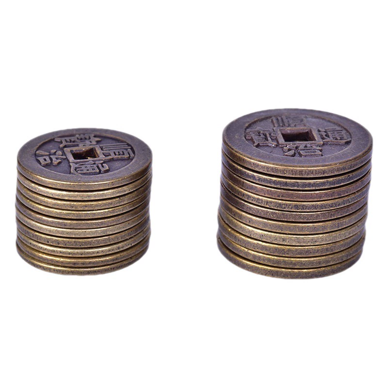 Утолщенные пять императорских денег шесть императорских денег десять императорских денег медные древние монеты Чистая медь латунь медная пластина оптом 2, 5 см2, 8 см медные монеты