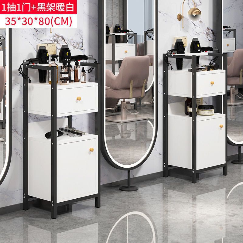 C형 서랍 1개 문 1개 + 블랙 프레임 웜 화이트 - 인기 판매 모델