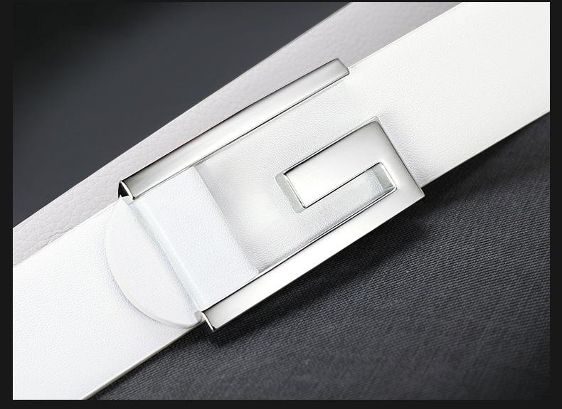 Neuer automatischer Schnallengürtel für Herren für Business und Freizeit, vielseitiger Unterwäschegürtel, leichtes, luxuriöses koreanisches Echtleder_voghion.com