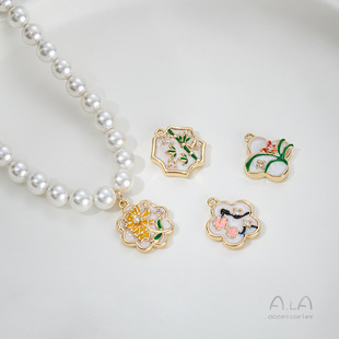 ��ɫ14K������÷�m��յ���L�����ﶬ����diy�����Ʒ���