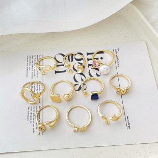 14k����僰���ɫ��ָDIY�����ճ�С����Ȧָ�g��Ȧ