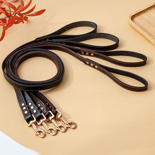 Cross-border new dog PU leather harness collar leash for small, medium and large dogs, universal 1.3m and 1.5m
