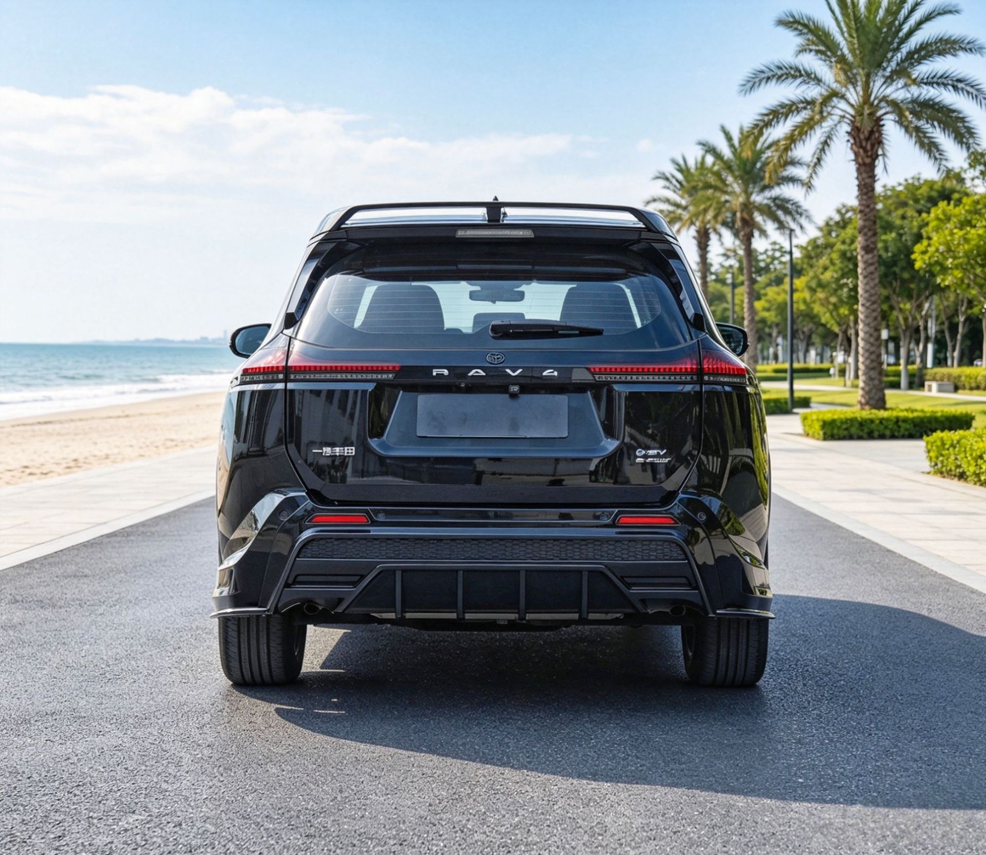 Suitable for 26 Models of Rav4, Rongfang, and Wildlander Modified Front Spoiler, Side Skirts, Rear Bumper, Roof Wing, Rear Diffuser, and Louvered Spoiler