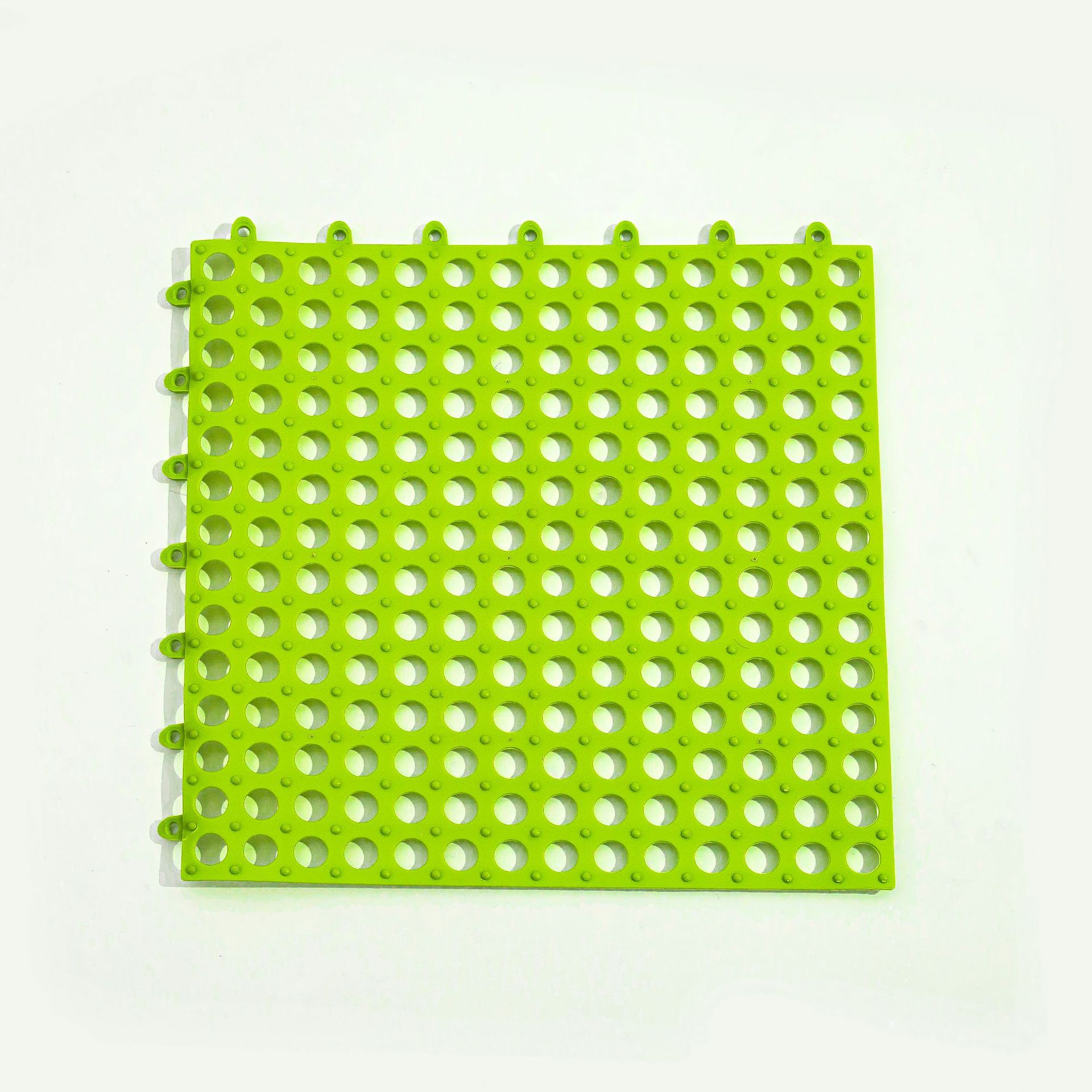 Fábrica de color caramelo patchable cuadrado amor mascota estera de pie de malla antideslizante perro jaula estera placemat gato arena estera