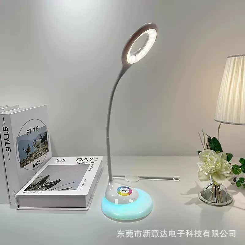 炫彩床头灯可调光创意感应小台灯USB插口控制灯亮度可调厂家批发
