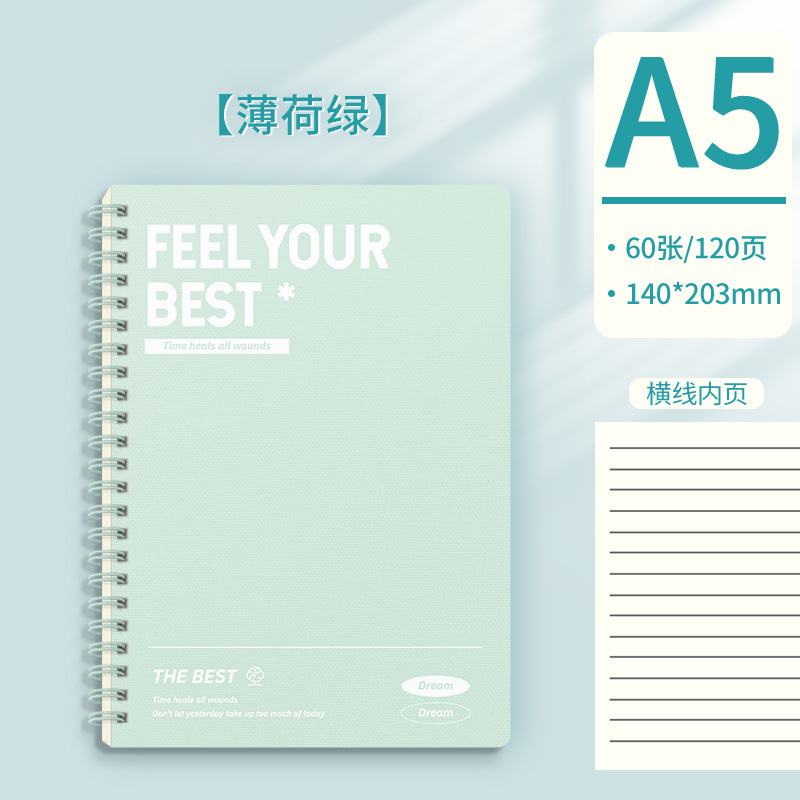 【综合线圈】牛皮白卡pp的线圈本A5，B5，A4，本子笔记本记事本|undefined