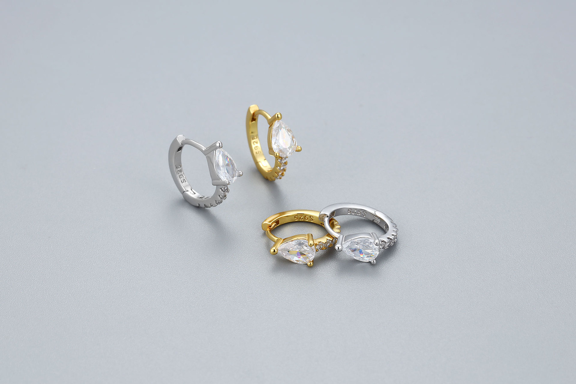 3g Weight 925 Sterling Silver Ear Needle Material Earrings Classification 1 Pair Quantity Daily Occasion 925 Sterling Silver Material Round, Colorful, Water Droplets Pattern All Seasons Season Women's Gender Polished Finish INS Style, Modern Style, Simple Style Style 1 Pair 925 Sterling Silver Round Colorful Water Droplets Earrings 5