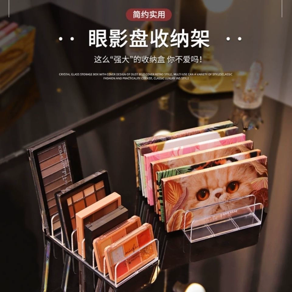 Cosmetic dressing table, table storage system, transparent makeup primer, eye shadow, storage box