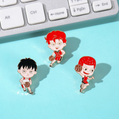 Q版動漫籃球高手徽章胸針卡通金屬櫻花木道胸章書包服裝別針配飾