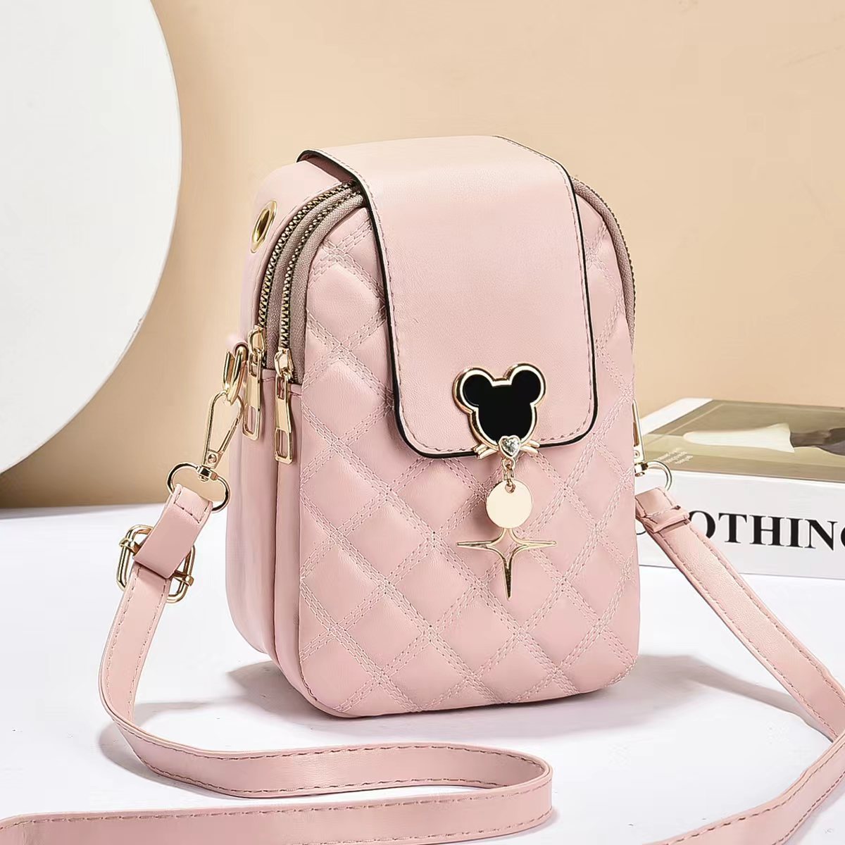 Mini exquisito bolso 2026 nuevo mochila de moda casual bolso de hombro diario versátil cross-bsgs