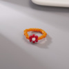 Small elastic ring flower-shaped, Japanese and Korean, flowered, wholesale