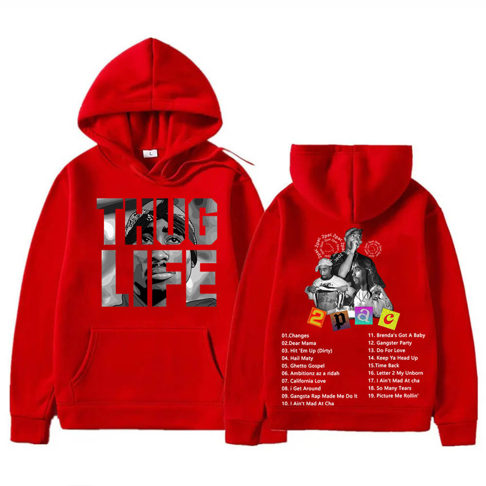 2pac Greatest Hits Song Hip Hop Pop Music Hoodie Sweatshirt