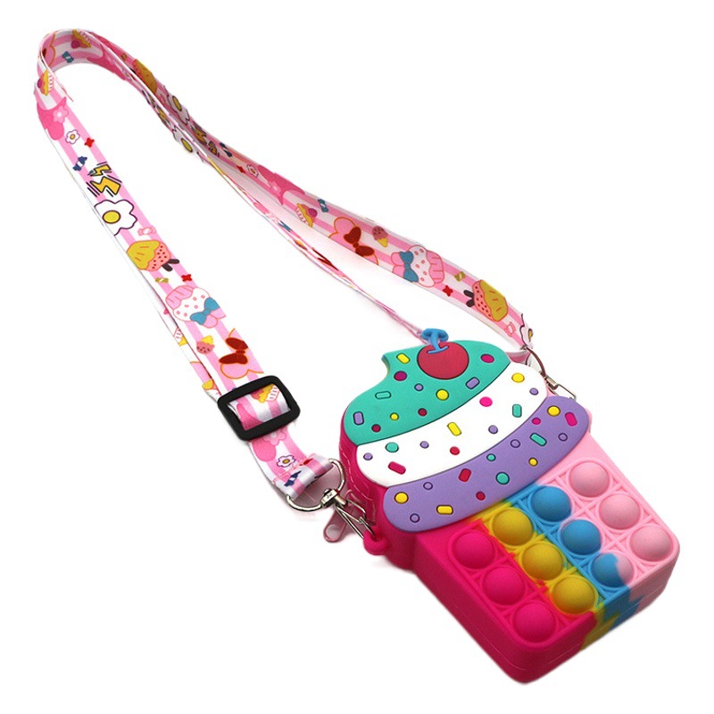 Ratón asesino pionero solo bolso de hombro de la manera de los niños Bolso de la moda de los muchachos personalidad coreana lindo casual bolsa de descompresión de silicona