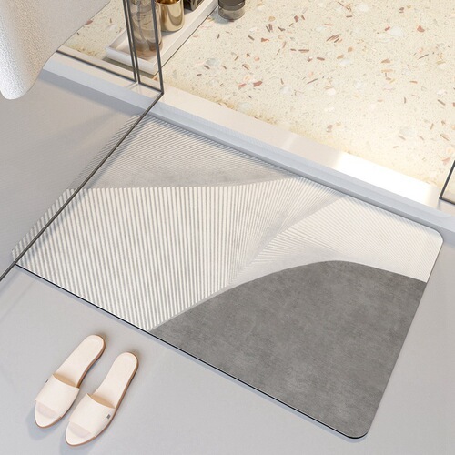 Diatomaceous Earth Floor Mat, Stain-Resistant Bathroom Mat, High-End Quick-Drying Absorbent Mat, Sanitary Room Anti-Slip Mat, Easy to Clean Foot Mat