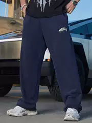 YOUNGLA New Men's Sports Pants Loose Straight Pants Jogger Gym Sports Fitness Casual Pants