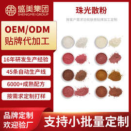 珠光散粉蜜粉持久定妆粉控油定妆粉不易脱妆散粉彩妆OEM贴牌加工