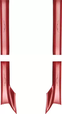 Carbon Fiber Pattern Upgraded Version — Dekorativ pedal başlıqları - 2026-new-su7-twilight-red