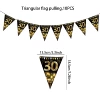 Pennant 10PCS-Black Gold 30 Years Old