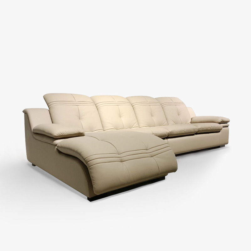 Italian Minimalist Multi-position Adjustable Recliner Modern Simple Influencer Creative Designer Living Room Furniture Genuine Leather Sofa