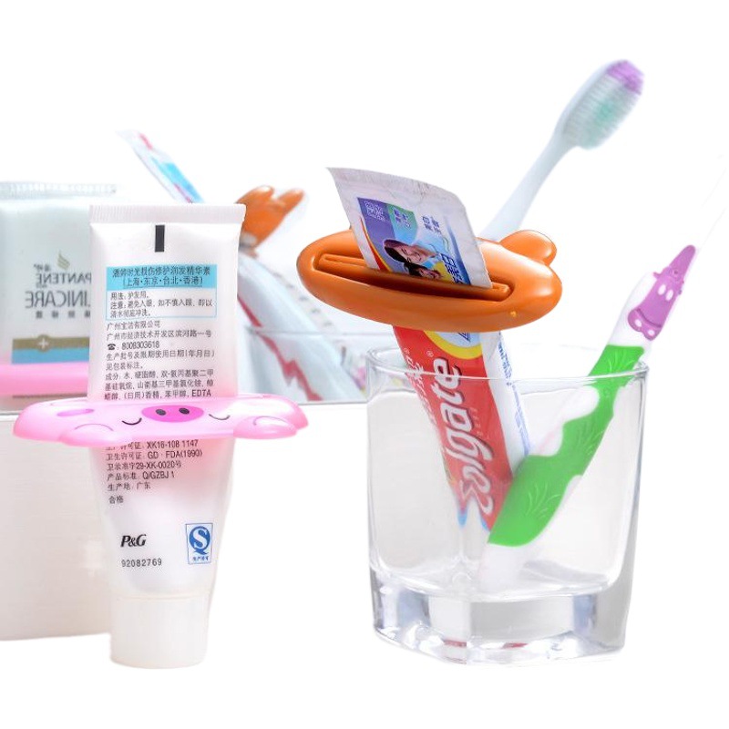 Lindo animal de dibujos animados multiusos exprimidor de pasta de dientes exprimidor coreano creativo pasta de dientes exprimidor