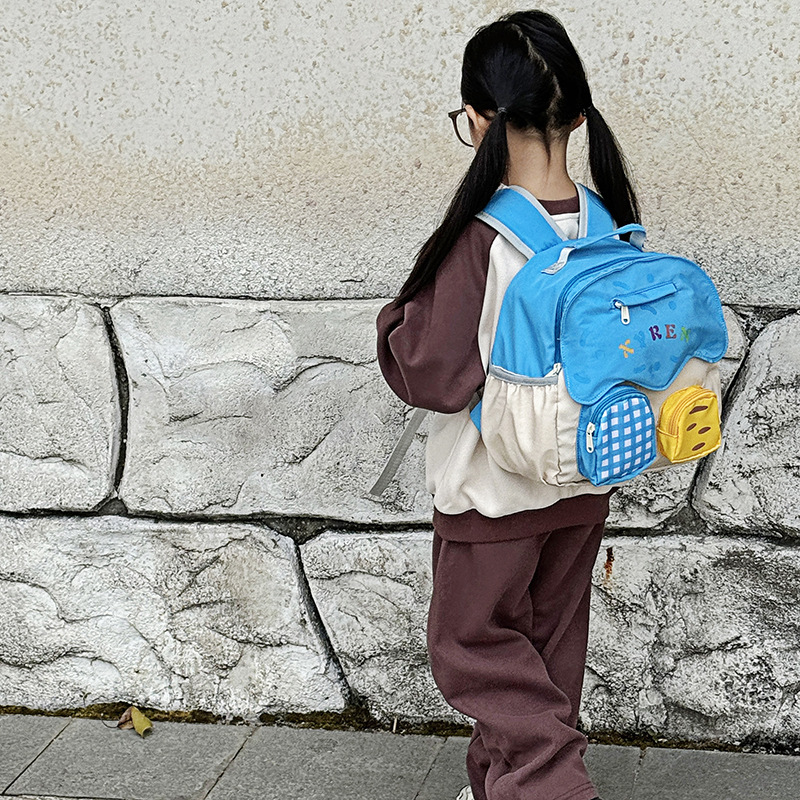 Nueva mochila infantil, jardín de infantes, mochila escolar ligera para niños y niñas, moda de color, mochila casual para padres e hijos.