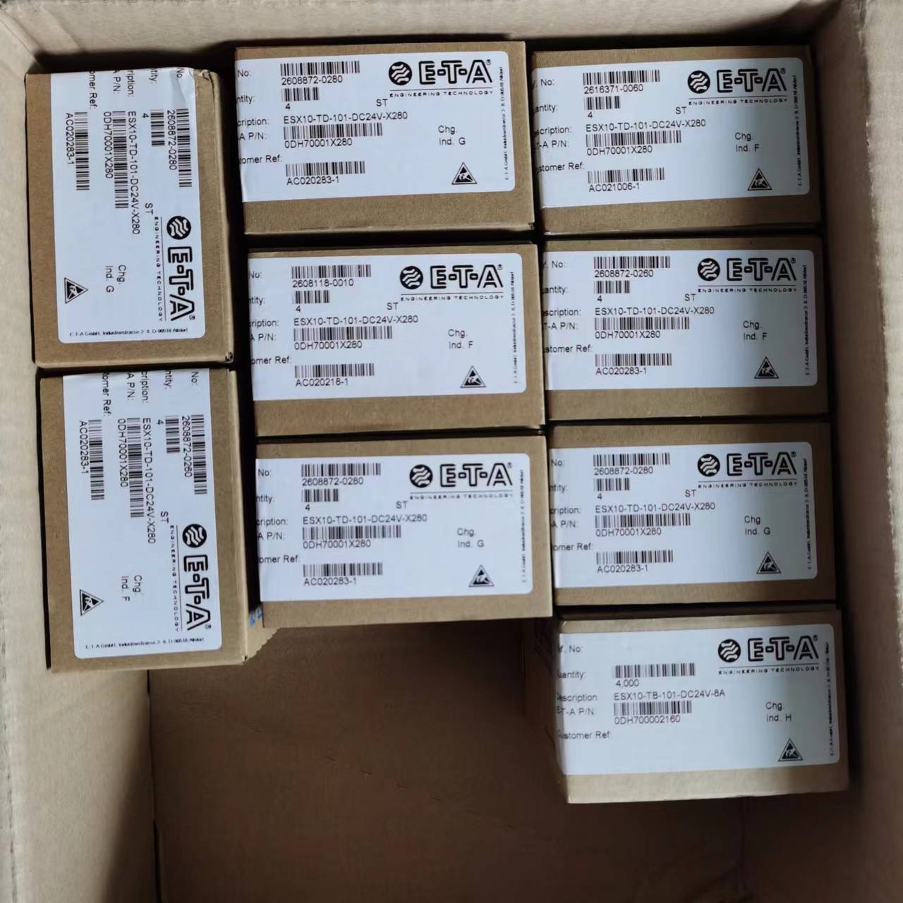 优势供应德国E-T-A断路器ETA EM12-T00-100-LINE-40A过载保护开关