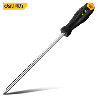 Deli Cross Household Screwdriver Anti-Slip Screwdriver Multi-Functional Screwdriver with Strong Magnetic Extension Screwdriver