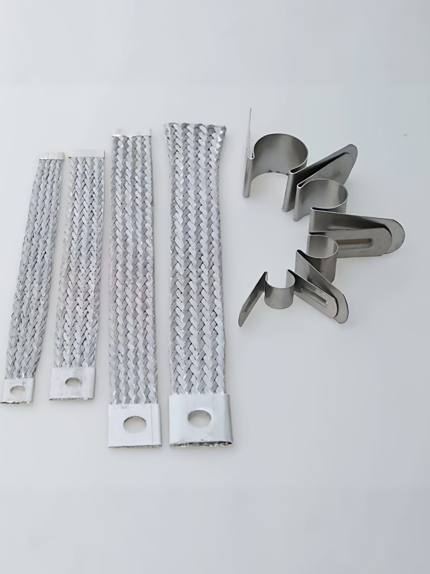 硅碳棒夹子蝴蝶夹M夹G型夹C型卡螺丝卡铝编织带连接带高温棒夹具