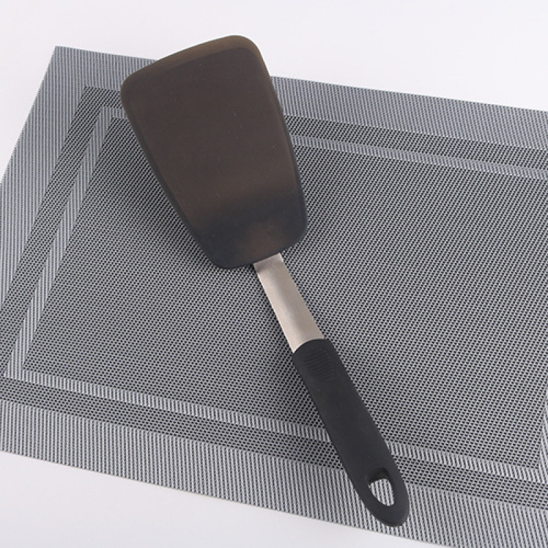 Pala de freír de ternera de sartén antiadherente de silicona, pala de fuga, pala de pescado frito, cocina de cuatro piezas de cocina portátil resistente a altas temperaturas