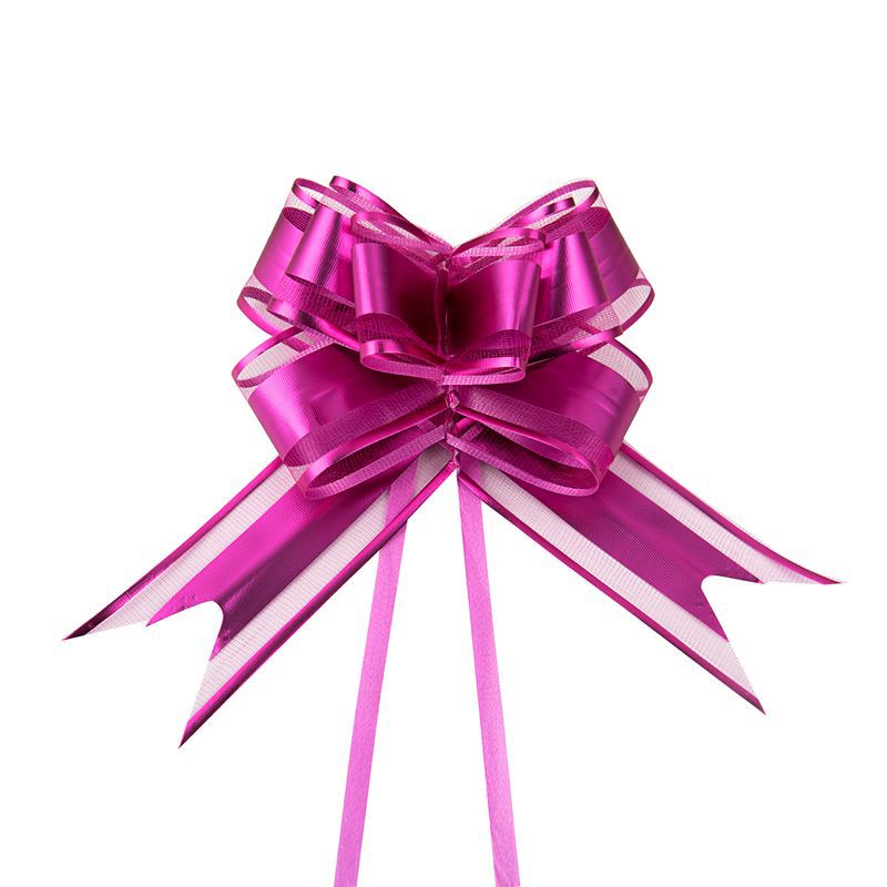 Transfronterizo Amazon 50 gran hilo de nieve mate arco flor tirada a mano regalo de Navidad flor embalaje cinta tirar flor