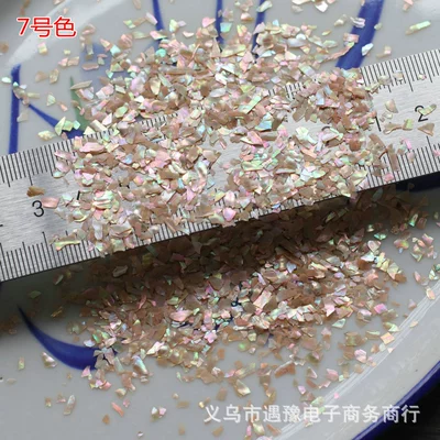 abalone shellfish fragments nail | Dırnaq bəzəkləri - color-no-7-10-grams