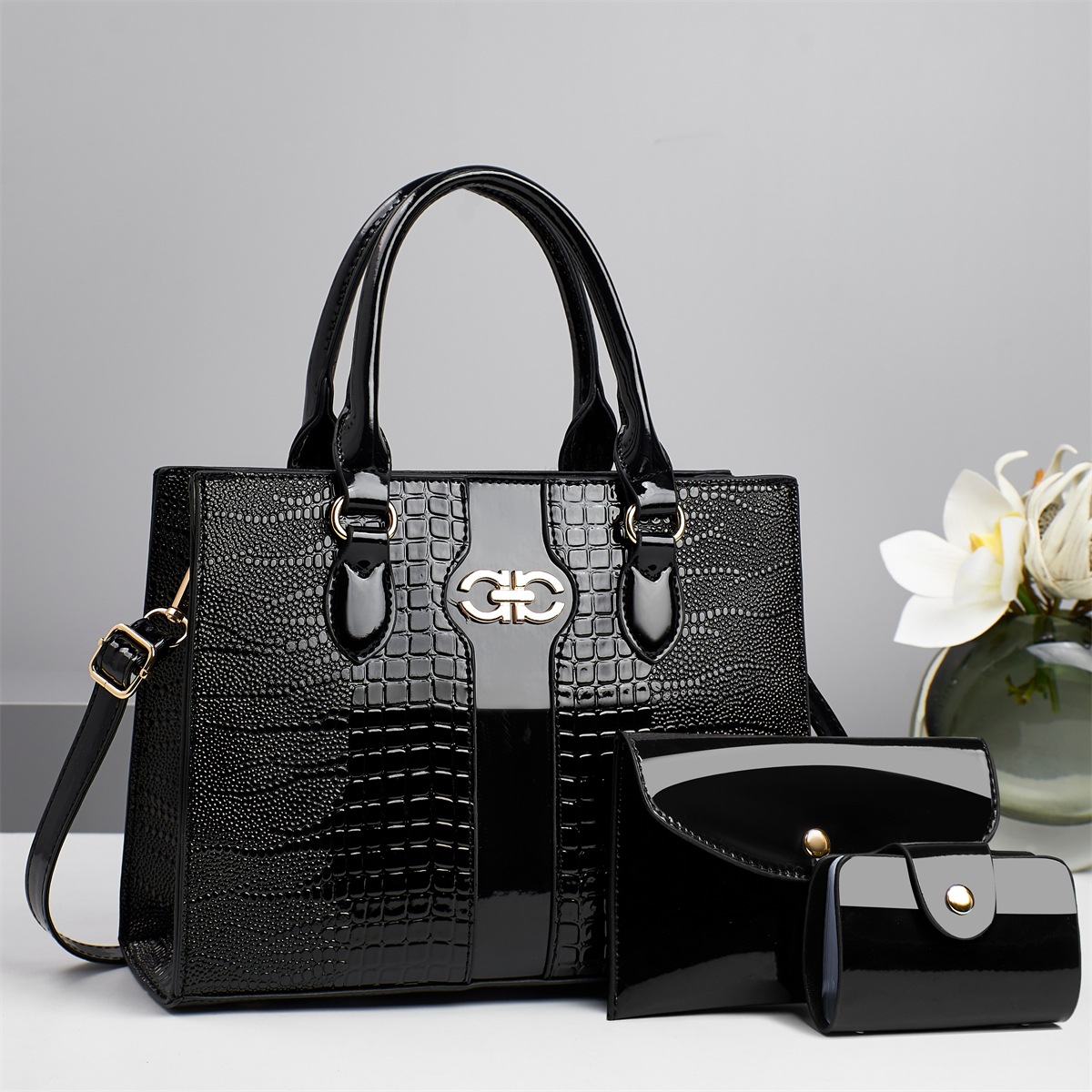 Bolso tote retro de lujo ligero bolso femenino 2025 primavera todo fósforo de gran capacidad bolso de hombro para niño y madre