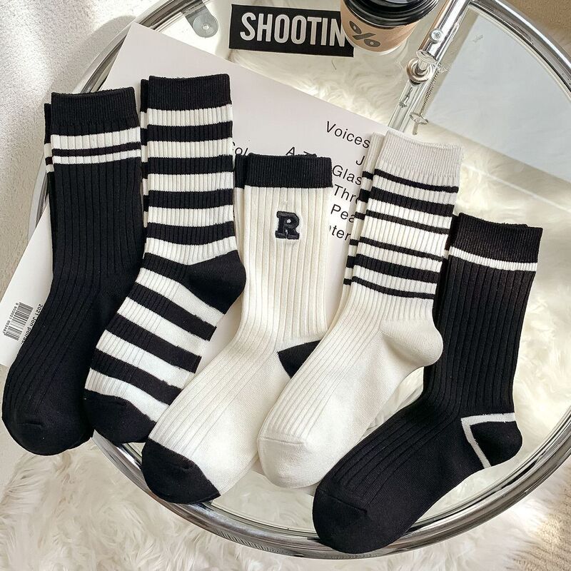 Zhuji Socks Women's Anti-Odor Thin Mid-Calf Socks Student Sports Socks Versatile Breathable Unisex Mid-Calf Sports Socks