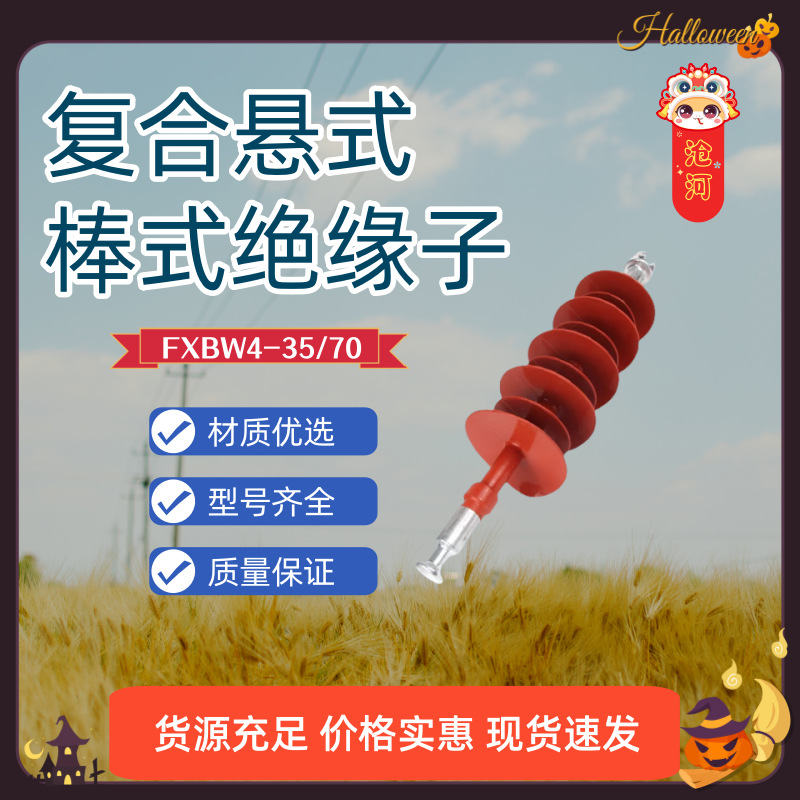 35KV复合棒形悬式绝缘子FXBW4-35/70合成66/70 110/70 220/100