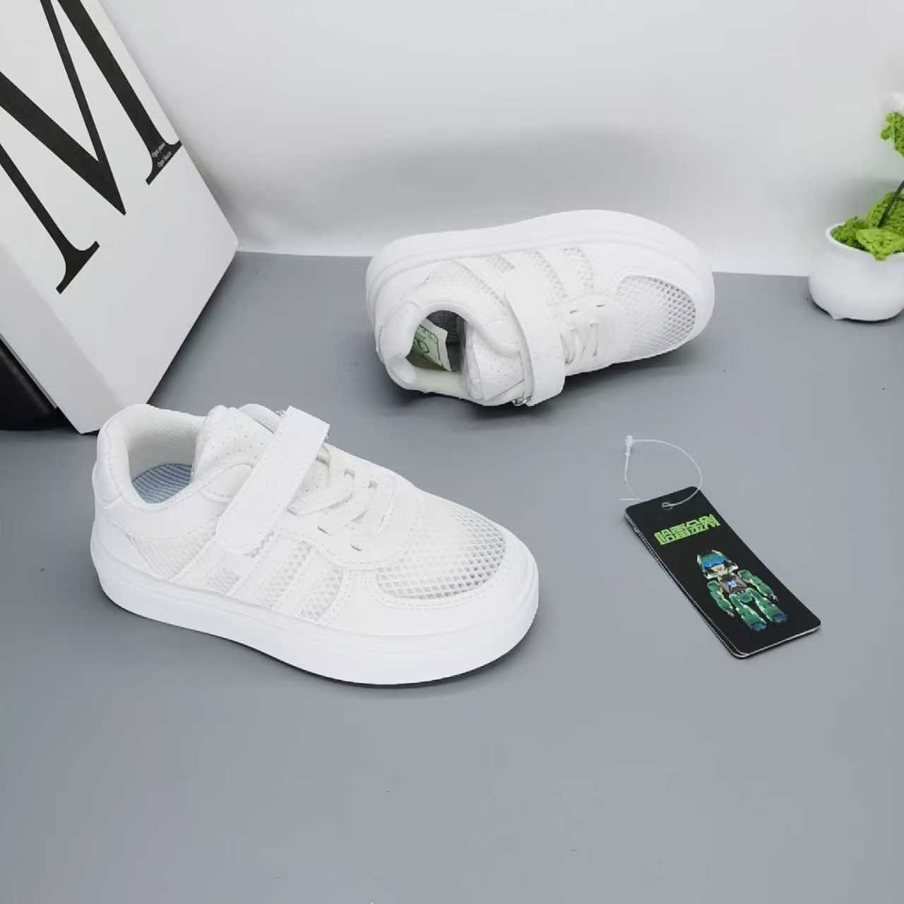 6 de junio niños zapatos blancos zapatos de campus para niños zapatos blancos zapatos deportivos niñas zapatos transpirables botones zapatos de tablero