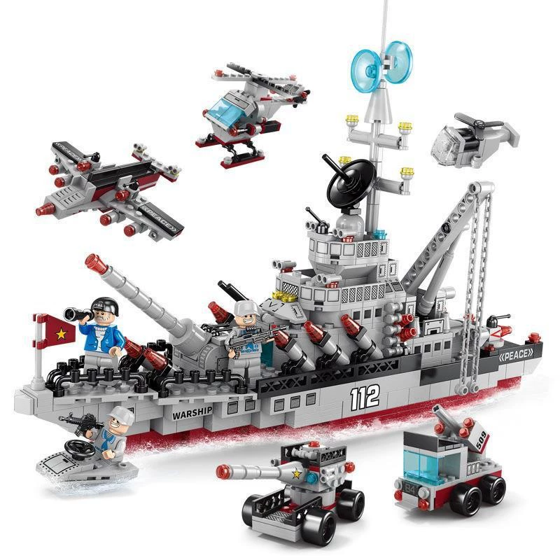 Building Block Set (Lego) Tank & Rescue Vehicles, Small Particles, Multi-Model Kits