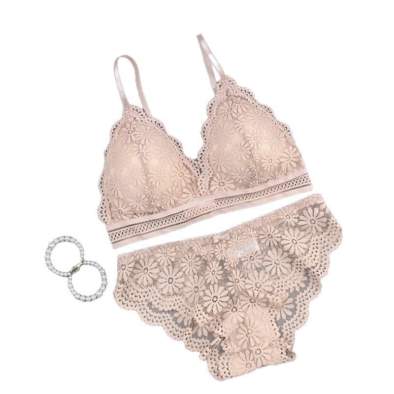 Bra de encaje envuelto en el pecho, ropa interior de mujer profunda, V-clapback bra, bra sin anillo de acero, cinturón transpirable, chaleco de pecho