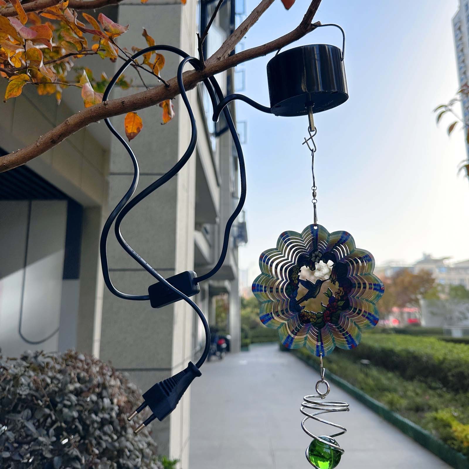Electric Rotating Wind Spinner Motor For Hanging Garden Ornaments_voghion.com