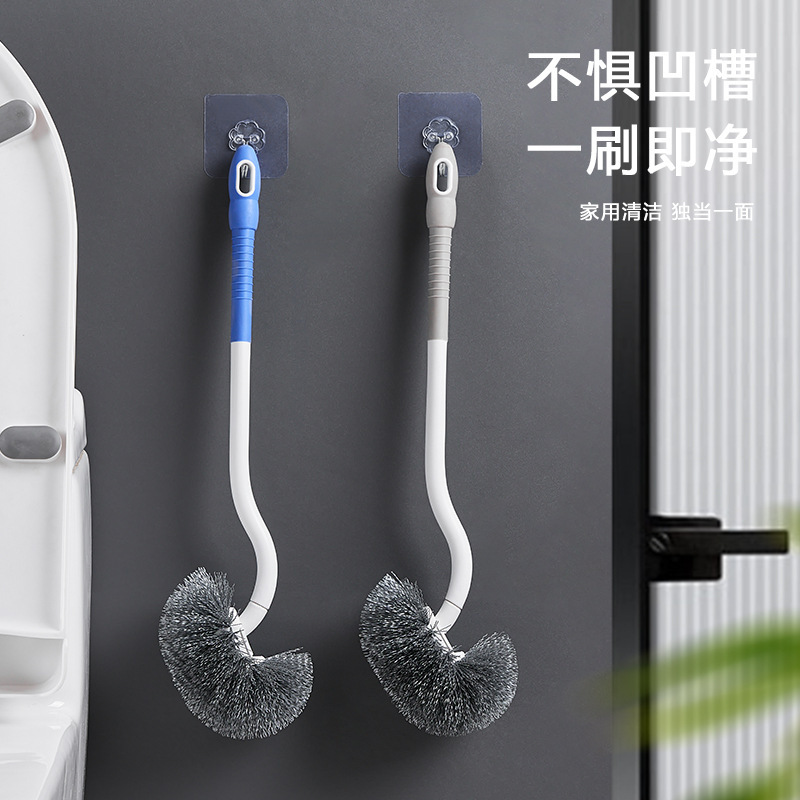 Toilet Brush Japanese-Style Bathroom Corner Household Toilet Brush Long-Handle Wall-Mounted Cleaning Brush Tool