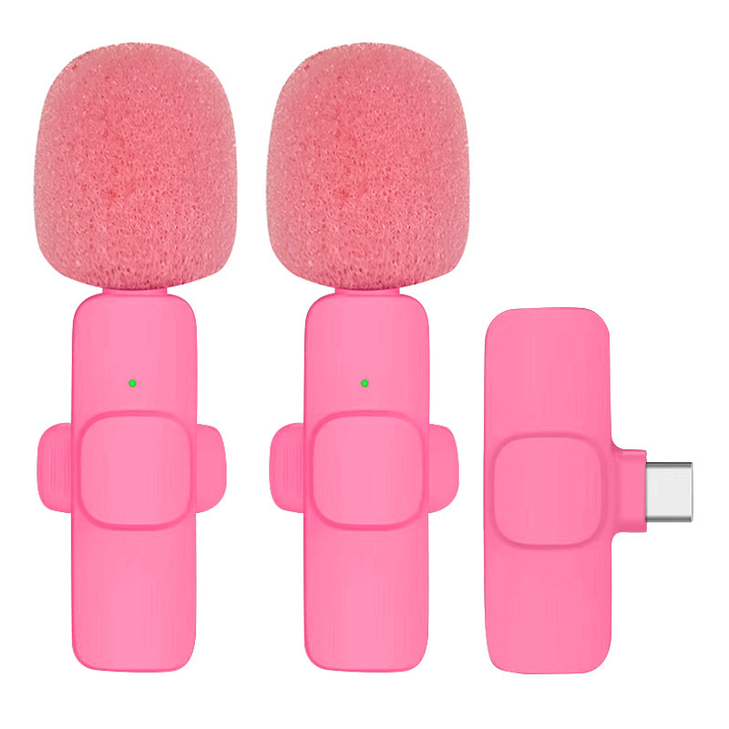 Punto transfronterizo K8K9 clip de collar inalámbrico micrófono reducción de ruido en vivo clip de collar micrófono grabación de video radio micrófono inalámbrico