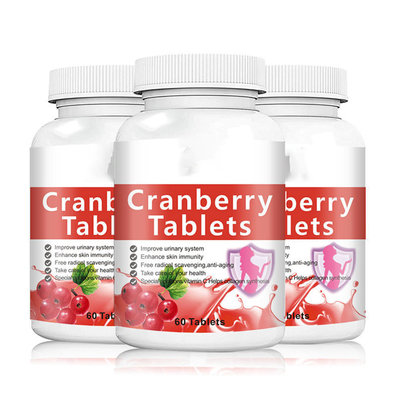 Cranberry Extract Natural Collagen 60 Tablets Cranberry Tablets Candy Dietary Supplement