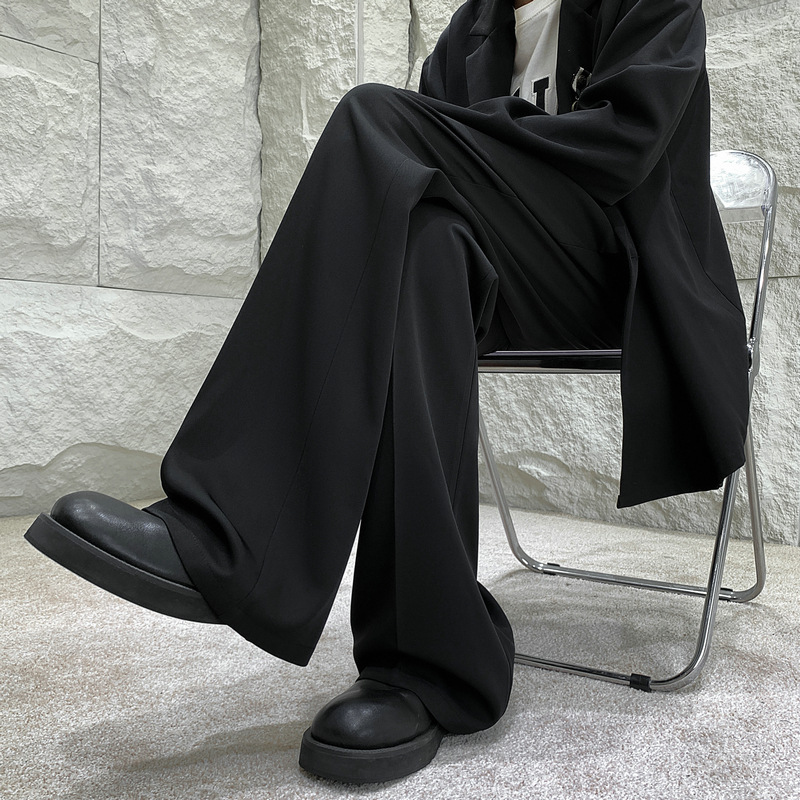 Cleanfi Men's Trousers Margiela Vibe Pants with High-End Casual Straight Slim Straight-Leg Pants