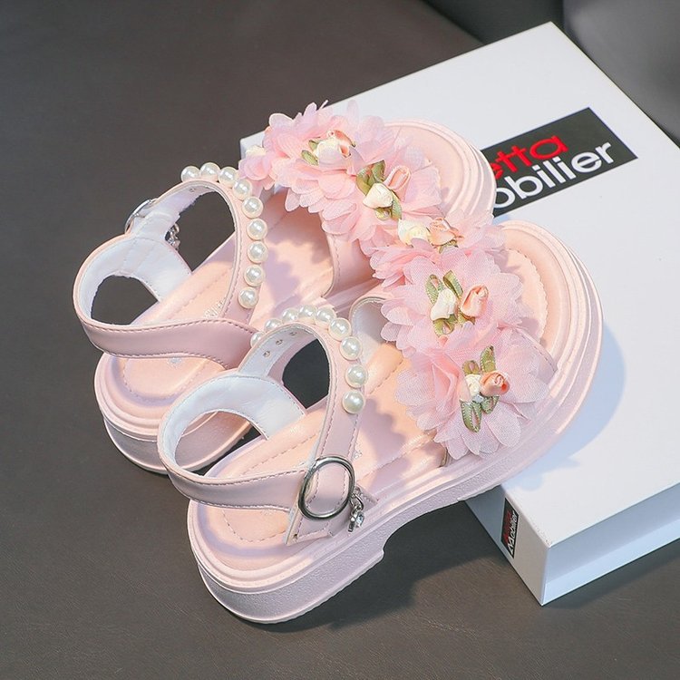 Prinzessinnen-Sandalen für Mädchen, weiche Sohle, mittlere und große Größen, modische Kinderschuhe, Sommer-Neuheit_voghion.com