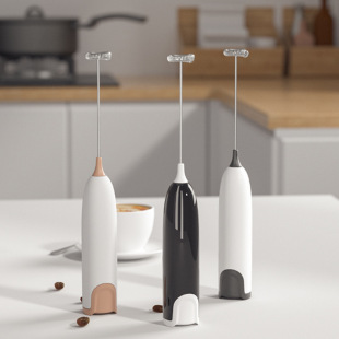 Milk Frother household electric milk frother coffee stirring rod milk cover dispenser automatic handheld milk frother
