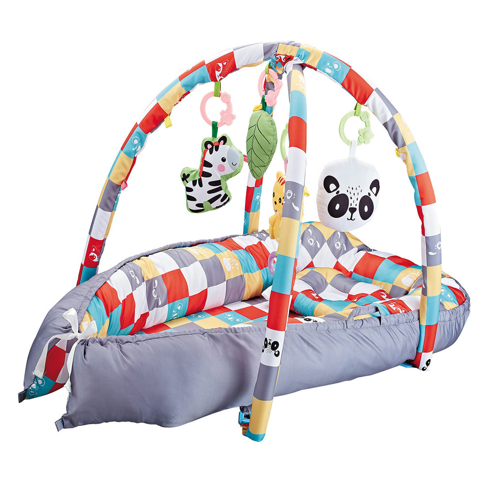 Cross-Border New Product Baby Bionic Uterus Bed Solid Color Bed-In-Bed Baby Bed Soothing Sleeping Pad Factory Wholesale