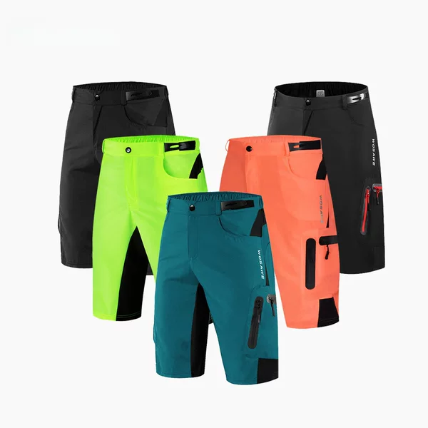 WOSAWE Outdoor Sports Mountaineering Shorts Off-road Mountain Bike Professional Riding Breathable Sweat-wicking Silicone Cushion Shorts