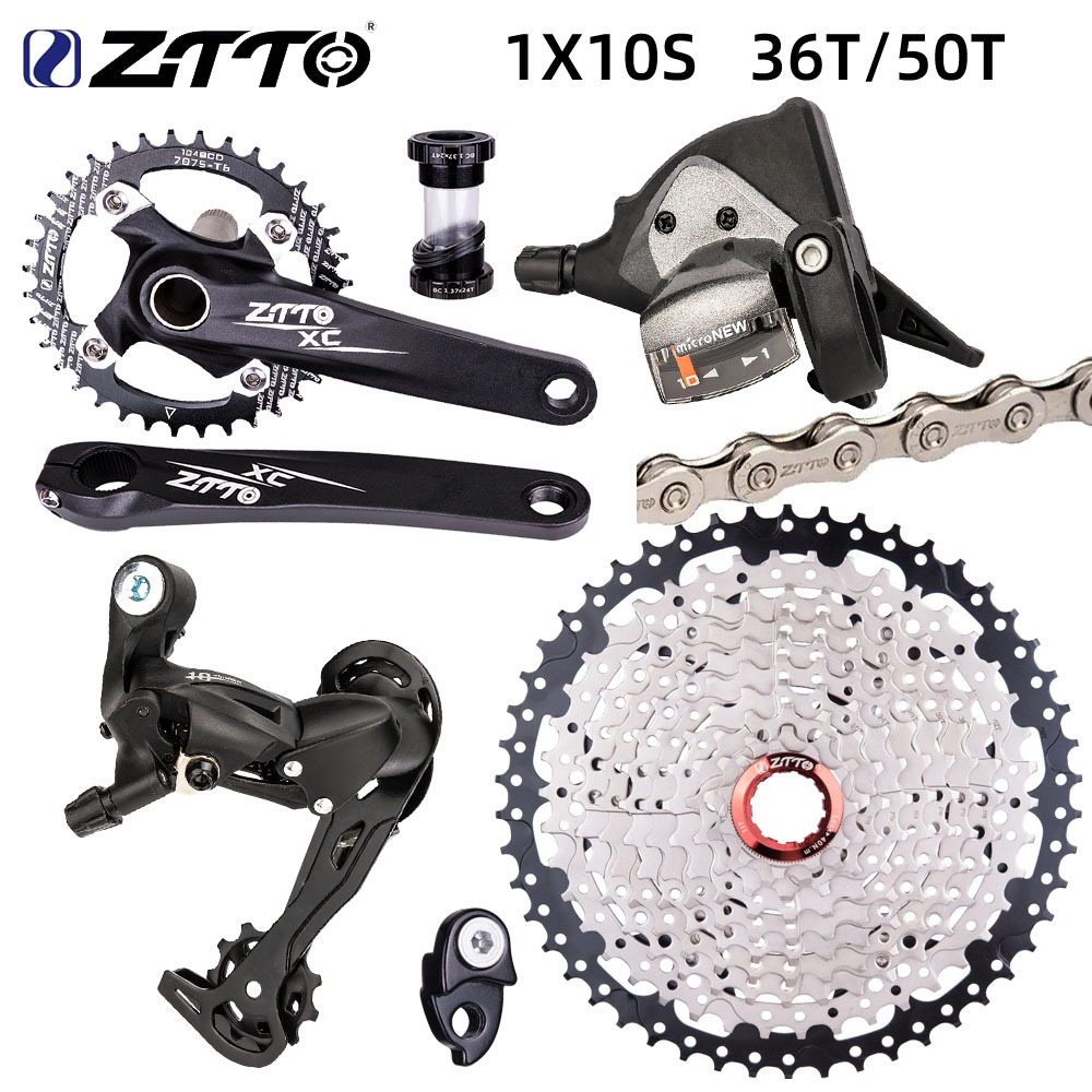 Bandeja de dientes hueca de una sola pieza (36T)_ eje central _ volante 50T (con gancho de cola de extensión) _ cadena _ marcación de dedo _ marcación trasera