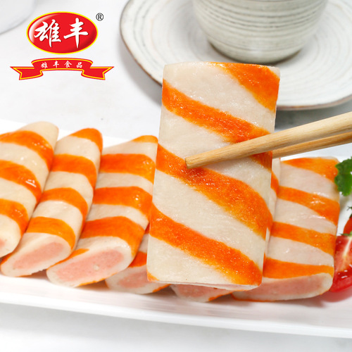 Xiong Feng imitation crab meat plate 500g, suitable for hot pot, pan-frying, grilling, and okonomiyaki ingredients